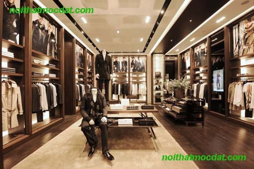 Thiết kế shop thời trang quần áo nam